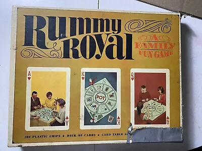 Vintage 1965 Rummy Royal Card Board Game Set By Whitman #4804 • $24.99