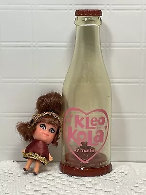 Vintage Kleo Kola By Mattel Doll Liddle Kiddles W/ Soda Bottle Brown Beautiful! • $30