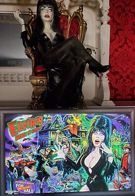 Las Vegas Slot Casino RARE Elvira Mistress Of The Dark Statue Casino Topper • $2595.63