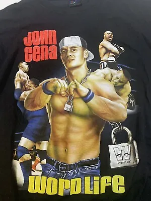 Roman Ticism John Cena WWE WWF Word Life TShirt Size Large  • $20