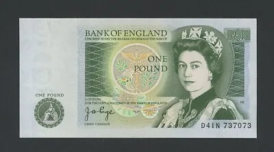 BANK OF ENGLAND £1 Note 1978 Page QEII B340 Uncirculated  Banknotes • £9.50