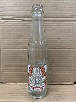 Vintage Nezinscot Beverages Acl 8oz Soda Bottle Turner Maine——Indian Squaw Pic • $19.99