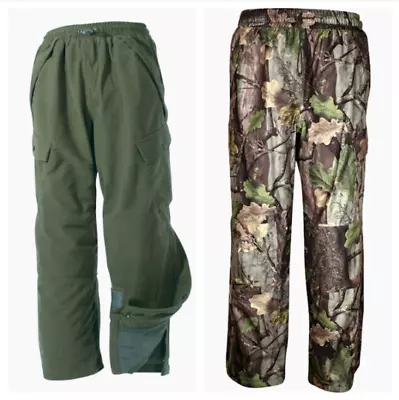 Jack Pyke Hunters Waterproof Trousers Green/ Camo Walking/ Fishing/ Shooting • £54.95