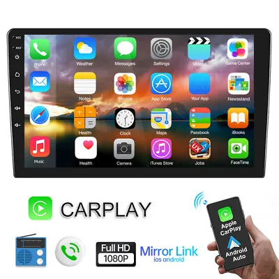 Android 12 2 Din Car Stereo Bluetooth Carplay /Android Touch Screen Radio GPS US • $57.15