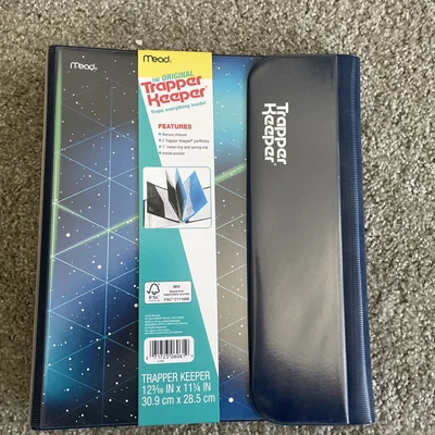 $10 • Buy Trapper Keeper Space Geometric Binder Retro 80s 90s Portfolio Folder Mead NEW