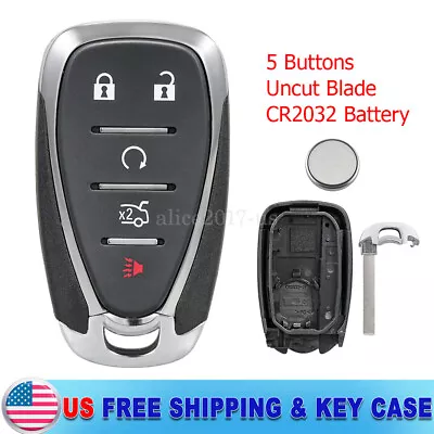 For 2016 -2020 Chevy Camaro Cruze Malibu Remote Car Key Fob Case Cover + Battery • $10.49