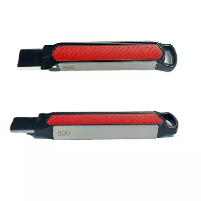 Double Sided Folded Diamond Knife Sharpening Stone Sharpener Tool 165×25×15mm • $9.69