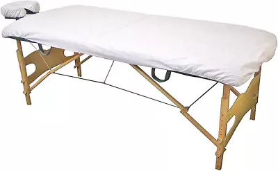 Fitted Massage Table Sheet Heavy Duty Disposable Bed Cover Pack Of 15 • $24.99