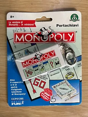 SGM Monopoly Keyring Game With Dices Easy To Carry Fun Kids Adults Keyrings Mono • £1.99