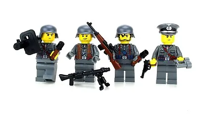 Axis Enemy Squad WW2 Soldiers Made W/ Real LEGO® Minifigures • $78.60
