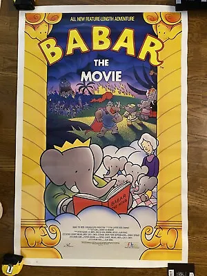 Babar The Movie Original Video Release Poster 27 X 41 Rolled • $9.99