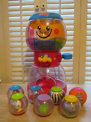 Fisher-Price Roll-A-Rounds SWIRLIN' SURPRISE GUMBALL Machine W/ 7 Balls ~ Lights • $58.95