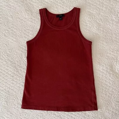 J.Crew Classic Tank Top Dark Cinnamon XXS • $14.99