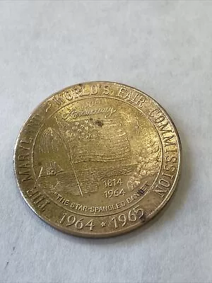 Francis Scott Key Memorial Foundation Frederick Maryland 1964 Medal Token • $8.75