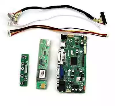 $26.99 • Buy LCD Controller Lvds Monitor Kit For LP154W01-TLF1 1280X800 HDMI +DVI+VGA+Audio