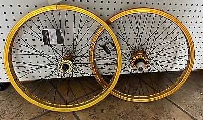 $139.98 • Buy   20  X 1.75 BMX Wheels Bicycle Bike SHUNFENG RIMS W 9T Cog 14mm Axle GOLD