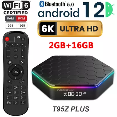 2023 Upgraded 2GB+16GB Smart Android 12.0 TV Box Quad Core 6K HD Stream Player • $58.99