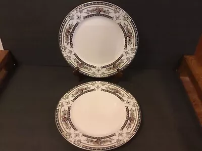 Set Of (2) Mikasa “Cambridge” L9015 Japan Dinner PLATES 10 5/8” ~ Disc. Pattern • $24