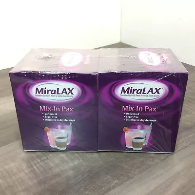 MiraLAX Powder Mix-in Pax Single Dose Packets 40 Count 04/2025 - Sealed / Nice • $36.26