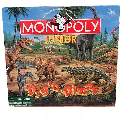 Dig N Dinos Monopoly Junior Dinosaur Kids Dig'n Paleontologist Jurassic Jungle • $16.71