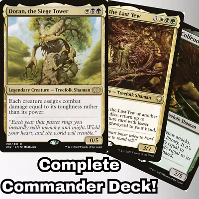 MTG Commander Deck Doran The Siege Tower 100 Magic Cards Treefolk Tribal EDH • $58.31