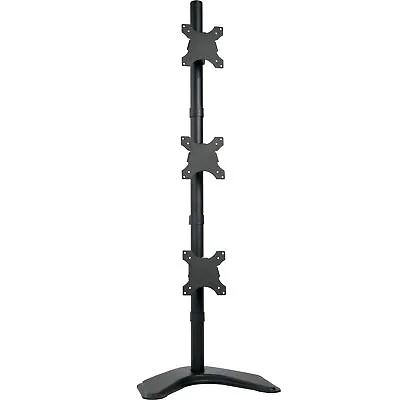 VIVO Triple Monitor Desk Stand/Mount Free Standing Vertical 3 Screens Up To 27  • $59.99