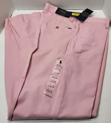 New Polo Ralph Lauren Classic Fit Mens Bristol Pink Pants Size 31 30 109 • $40