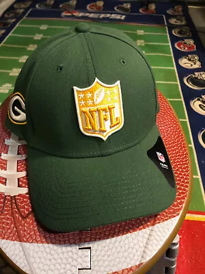 Green Bay Packers NFL Shield Custom Team Logo Football Stretch Fit Hat Cap Men's • $29.98