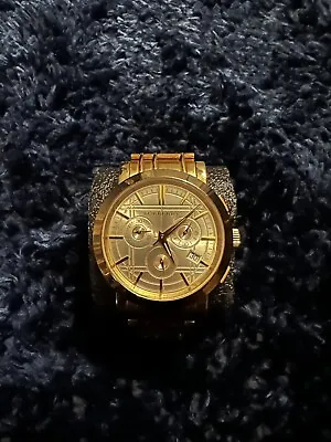 Burberry Mens Gold Tone Watch Vintage • $350