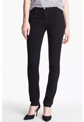 J Brand Rail Black Mid-Rise Jeans Size 27 • $10