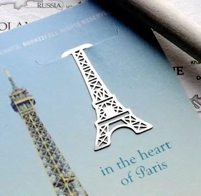 Metal Bookmark France Paris Eiffel Tower Little Stainless Steel - Perfect Gift • $2.65