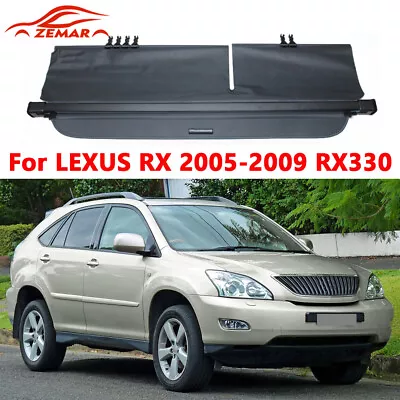 Rear Trunk Cargo Cover For LEXUS RX 2005-2009 RX330 Security Shade Shield Black • $113.98