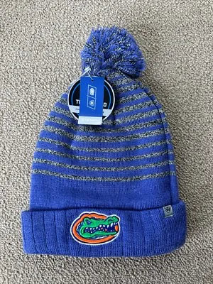 Florida Gators Beanie Cap Knit Winter Hat Striped Blue Orange University TOW • $34.99