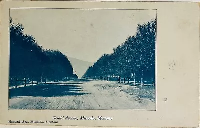 Missoula Montana Gerald Avenue Street View Antique Photo Postcard C1900 • $16.03