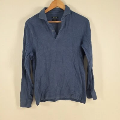 $19.95 • Buy Massimo Dutti Womens Polo Shirt Size M Blue Long Sleeve Collar Cotton 032116