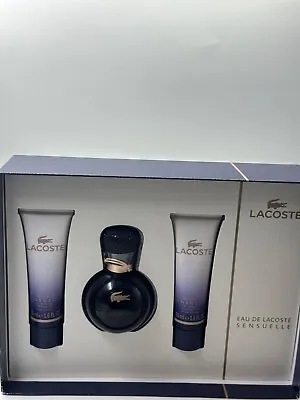 Lacoste Sensuelle EDP Spray & Shower Gel X 2  Gift Set New Damaged Box • £49.69