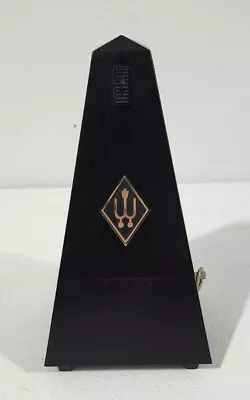 Vintage Wittner Metronome Black Made In West Germany Working Faux Wood Plastic • $39.99