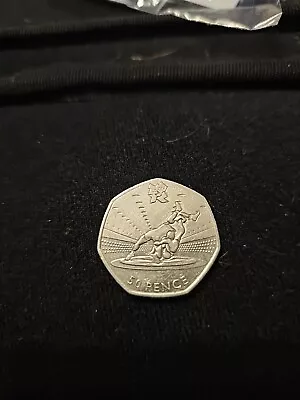 50p (Fifty Pence) Coin Olympic Wrestling Sport 2012 (2011 GB Royal Mint) • £4.70