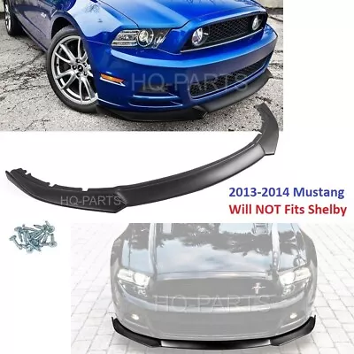 For 2013 2014 Mustang V6 V8 IKON Style Front Bumper Lip Chin Spoiler Splitter PP • $128.88