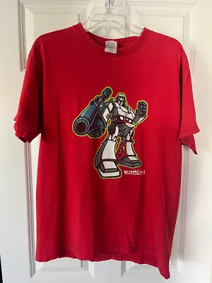 Transformers Megatron Tshirt 2002 Size Large Red Decepticon • $14.99