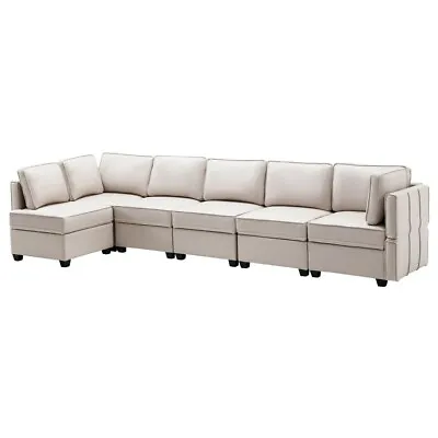 HOMREST Modular Sectional Sofa Reversible Sofa Couch With Storage Seats... • $1250