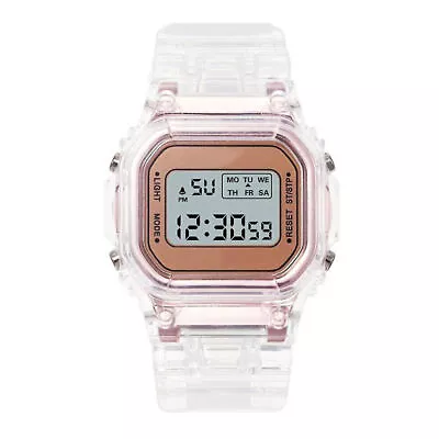 Men Women Unisex Waterproof Digital Watch Outdoor  Sports Transparent Watches • $9.86