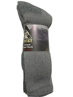 3 Pair Of ROCKY MERINO WOOL BOOT SOCKS  Large • $16.99