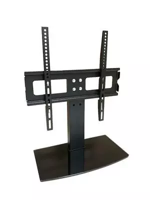 For LG 50PC56 - ZD Table Top High Gloss Glass TV Stand Black • £49.99
