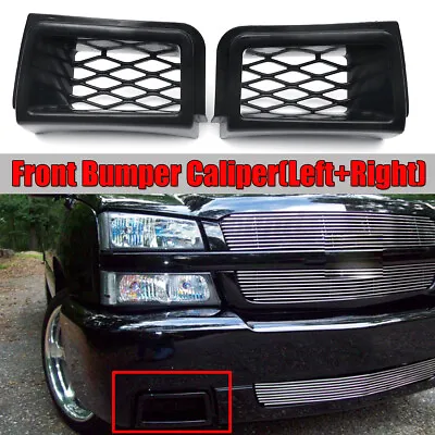 $101.27 • Buy For Chevy Silverado 1500 03-07 Black Front Bumper Brake Air Duct Cove // *