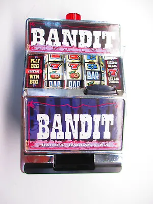 $18.89 • Buy Radica Games 2004 Battery Operated One Arm Bandit Toy Slot Machine Bank
