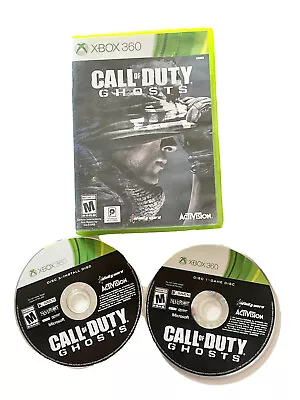 Call Of Duty: Ghosts (2 Disc Set) XBOX 360 Game Case & 2 Discs Tested 1999-2004 • $3.99