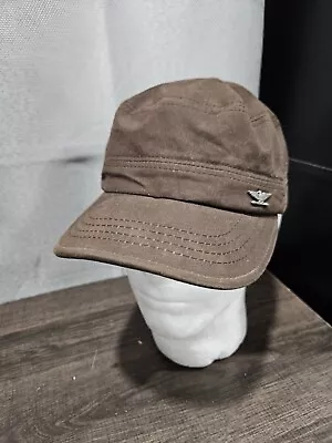 Military Style Flat Top Adjustable Hat Cap Army Cadet Khaki Osfa • $6.99