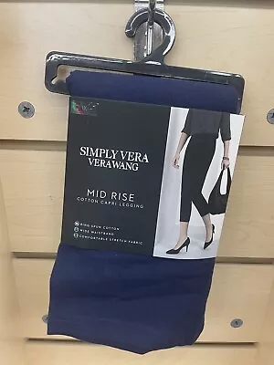 New With Tags Simply Vera Vera Wang Mid-Rise Cotton Capri Leggings Size 1X • $7.99