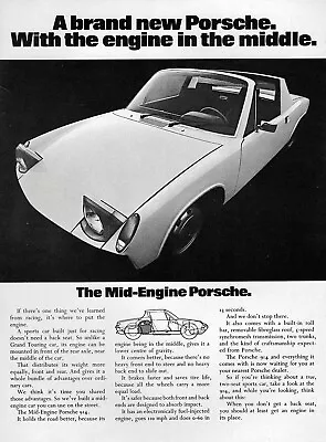 1972 Porsche 914  A Brand New Porsche  Original Print Ad • $16.47